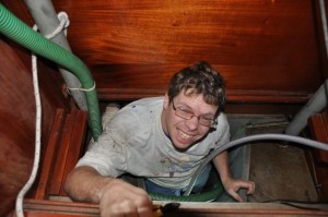 Christoph fröhlich bei der Arbeit