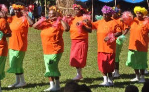 ... und Vanuatu`s Cheerleader 