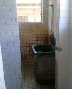 die Dusche!!! - damit man versteht warum ich raus will!!! 