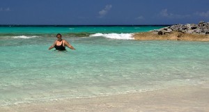 noch ein etztes Mal warmes Wasser genießen