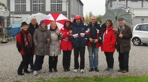 Begrüssungkomitee (Louise, Helmut, Marianne, Krimhild, Gabi, Hans, Karl, Alexander) 